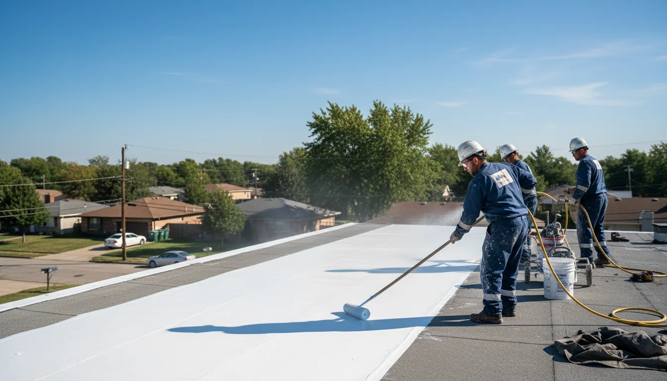 Commercial roof coating in Glenmont, NY near me